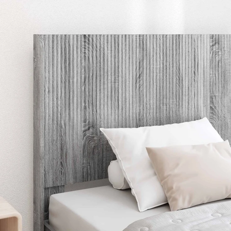 vidaXL Bettgestell mit Stauraum und Kopfteil Sonoma-Grau 90 x 200 cm 3413982 – Bild 3