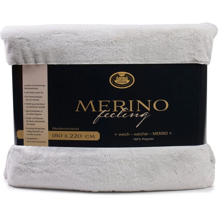 Wohndecke Merino Wendewohndecke, Gözze, kuschelig weich – Bild 2