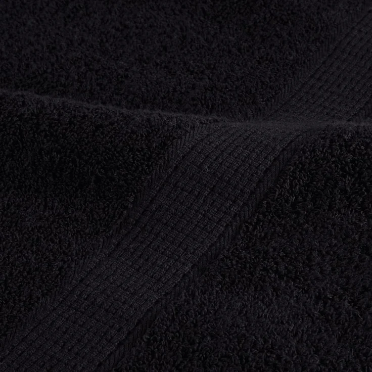 vidaXL Premium-Gästetücher SOLUND 2 Stk. Schwarz 30x50 cm 600 g/m² 137422 – Bild 6