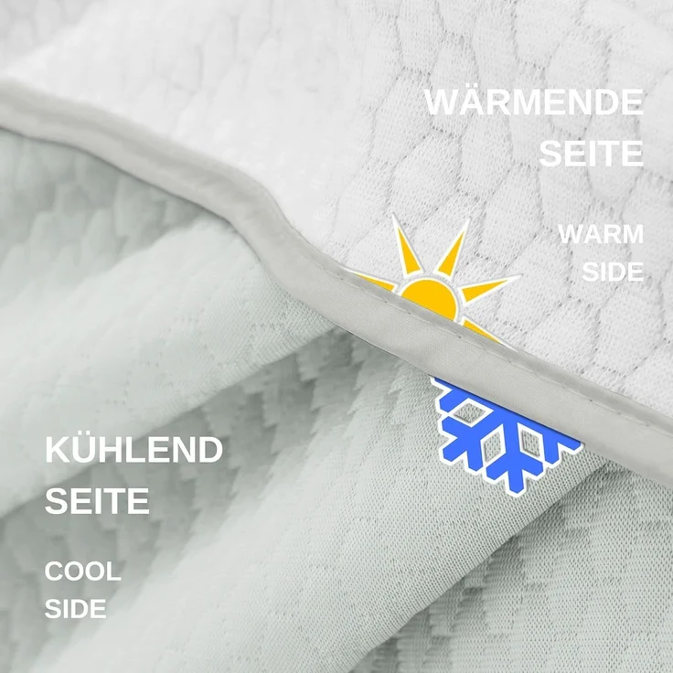 IBENA Sommerdecke SOMMERDECKE BL 150x200 cm grau – Bild 3