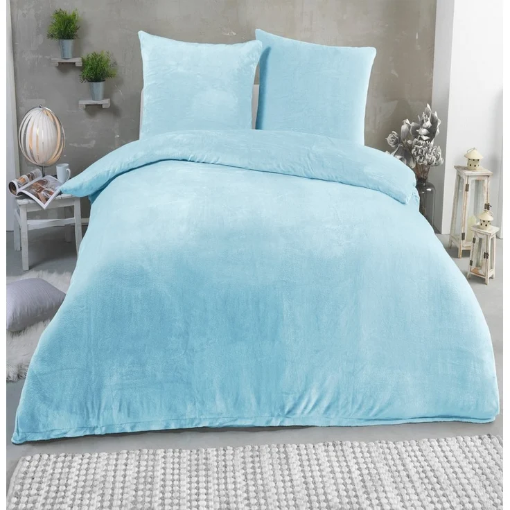 Malika Bettwäsche 135x200 + 80x80 cm Cashmere Touch Bettwäsche, atmungsaktiv, Mikrofaser, 2 teilig, Für Allergiker geeignet, pflegeleicht, angenehm weicher Stoff – Bild 1