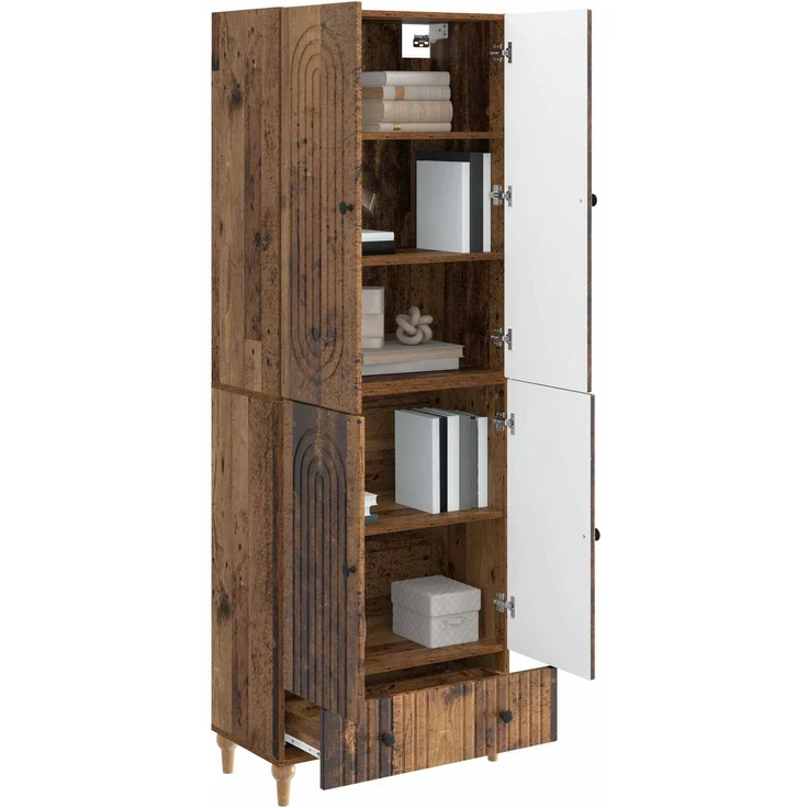 vidaXL Schrankset 2 pcs 66 x 34,5 x 95 cm Holzwerkstoff 3416437 – Bild 2