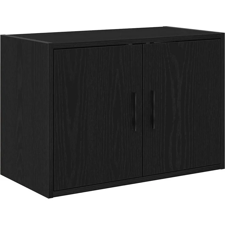 vidaXL Garagen-Wandschrank Schwarz Holzwerkstoff 860645 – Bild 1