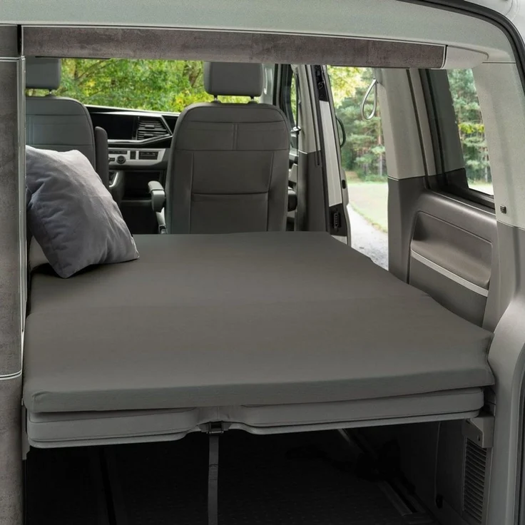 BLACK FOREST FOX Spannbettlaken Spannbettlaken Mercedes Benz V-Klasse Marco Polo + Horizon + Activity, Baumwolle, Gummizug: rundum, grau – Bild 1