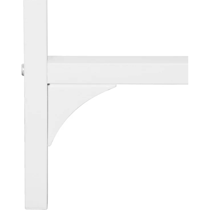 Carryhome 'CÄSAR' Schreibtisch Melamin weiß, MDF Metall weiß, 140 x 75 x 70 cm, inklusive Ablagefach – Bild 2