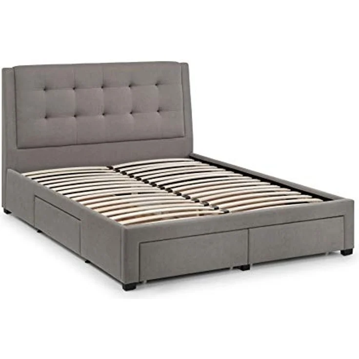 Julian Bowen Fullerton Bett mit 4 Schubladen, grau, Doppelbett – Bild 3