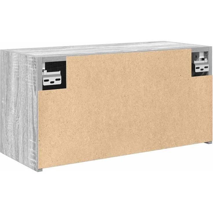 vidaXL Bad-Wandschrank Grau Sonoma 60x25x30 cm Holzwerkstoff 860063 – Bild 7