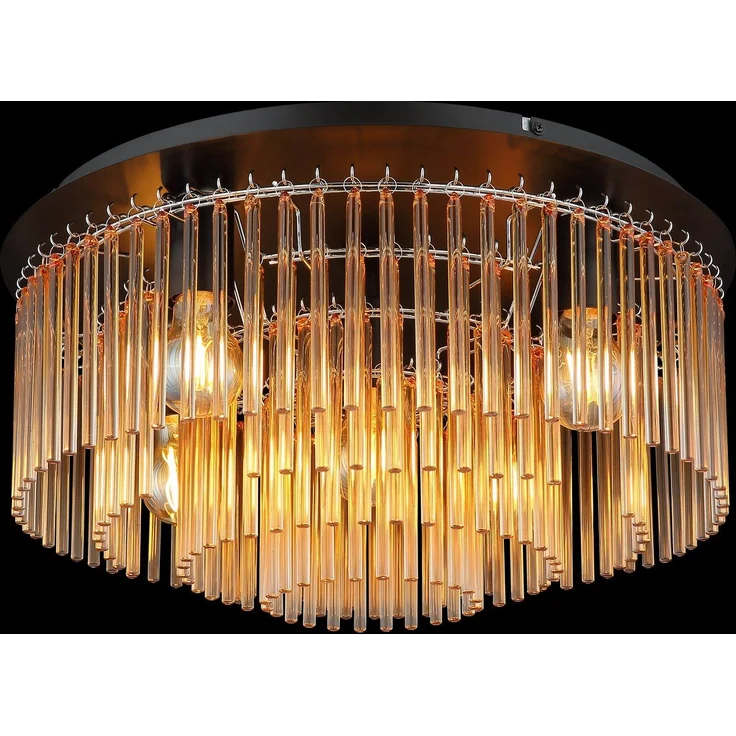 GLOBO LIGHTING Deckenleuchte GORLEY, ohne Leuchtmittel, Deckenleuchte/Glasstäbe/Wohnzimmer/Esszimmer – Bild 3