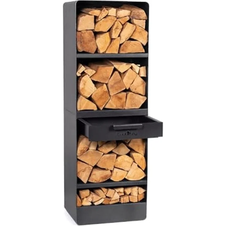 CookKing Stahl Kaminholzregal Vento | Schwarz | – Bild 2