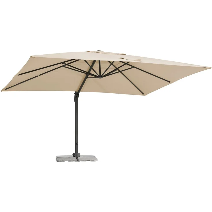 Schneider Schirme Ampelschirm, Rhodos Grande, Natur / Schwarz, 4x3 cm – Bild 3