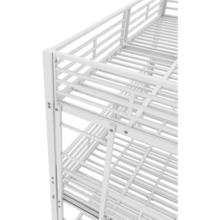 Bett 90x200 cm Dreifach-Etagenbett aus Metall – platzsparend, sicher und robust – Bild 10