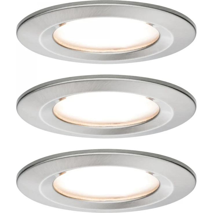 Paulmann No. 93494 Einbauleuchte LED Coin Nova rund 6W Eisen 3-Stufen dimmbar IP44 – Bild 1