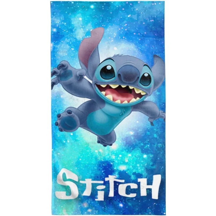 BERONAGE Strandtuch Lilo & Stitch Badetuch Out of The World 75x150 cm, (1-St), Frottee in Velours-Qualität – Bild 5