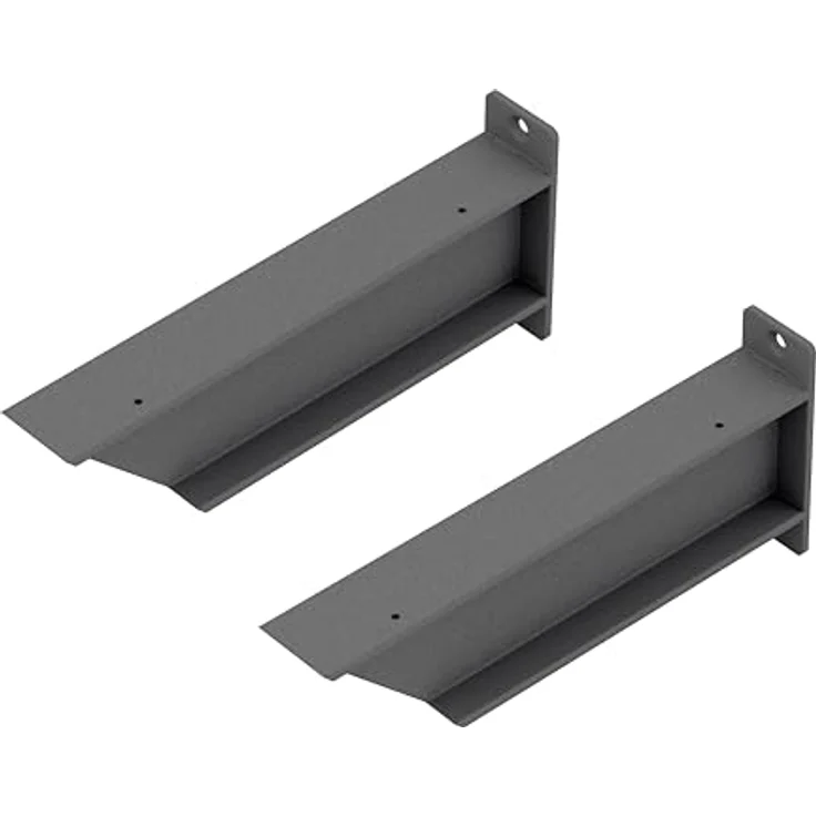 Alberts Regalträger, anthrazit, Metall, 4.6x13x30.4 cm für Wandregale im Wohnzimmer – Bild 1