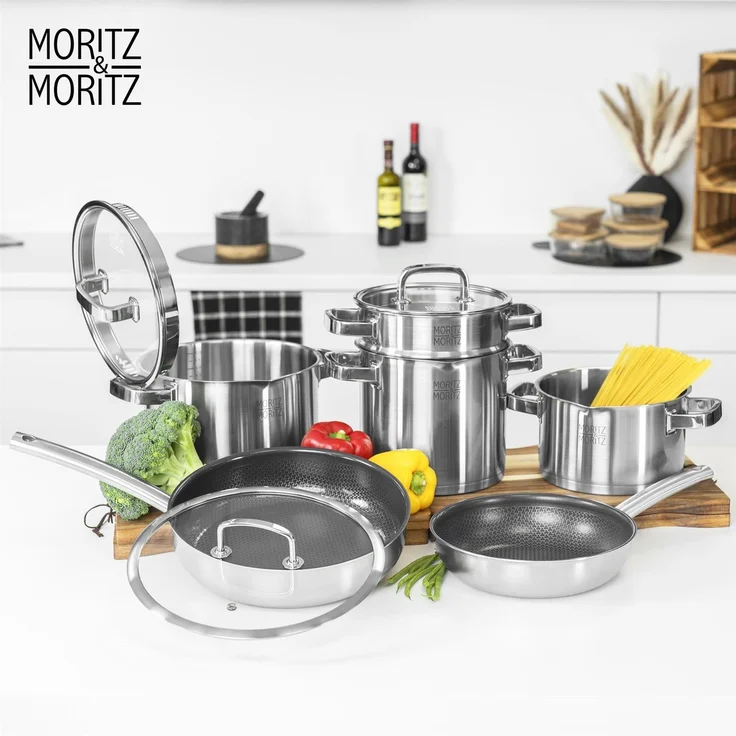Moritz & Moritz Pfanne Rund mit Deckel 24cm – Bild 8