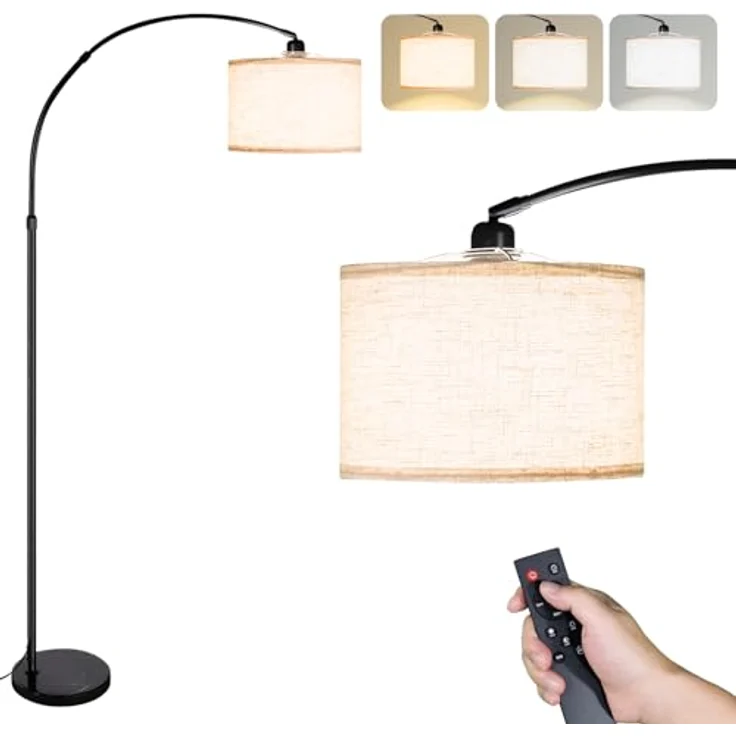 CCLIFE Bogenlampen Bogenlampe Stehlampe LED E27 Bogenleuchte Wohnzimmer – Bild 3