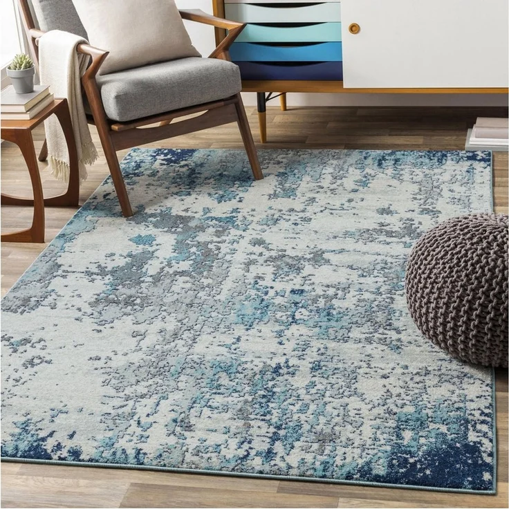 Livabliss Teppich DUNKIRK, rechteckig, Höhe: 11 mm, Moderner Designerteppich in Marmor Optik, Kurzflor Wohnzimmerteppich – Bild 5