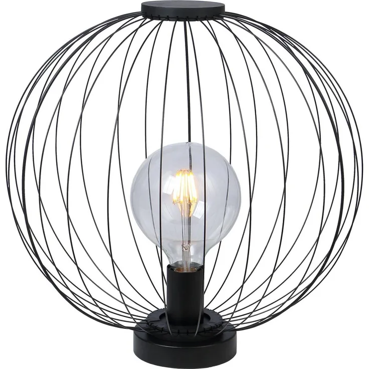 GLOBO Tischleuchte Wohnzimmer Schalter Tischlampe Schlafzimmer Dekolampe 14013T