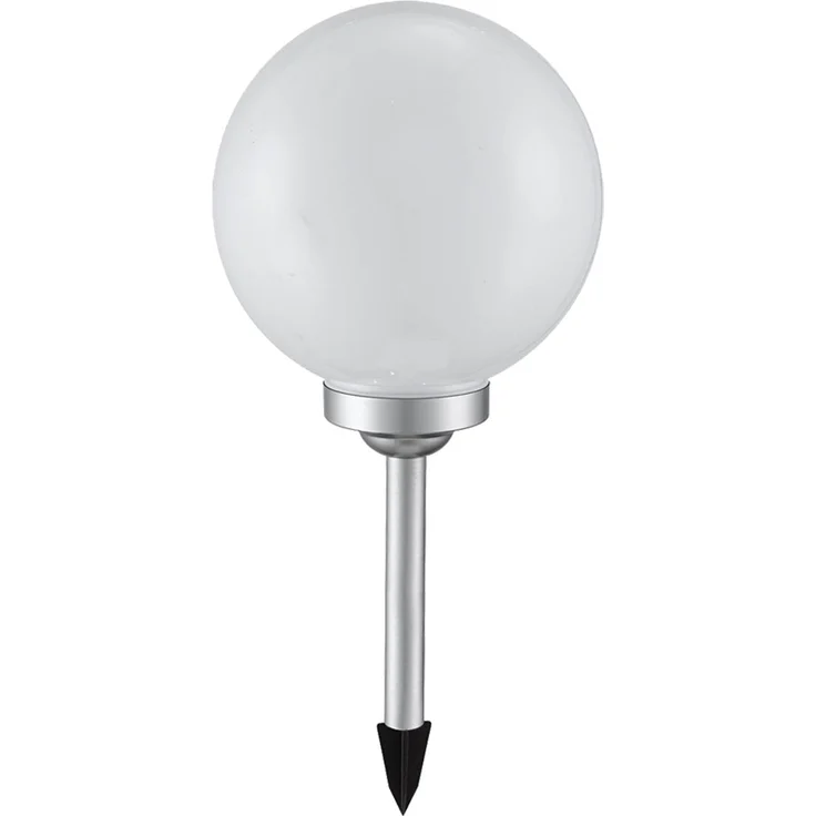 2er Set LED Solarleuchten, Kugel weiß, Erdspieß, D 10/30 cm – Bild 9