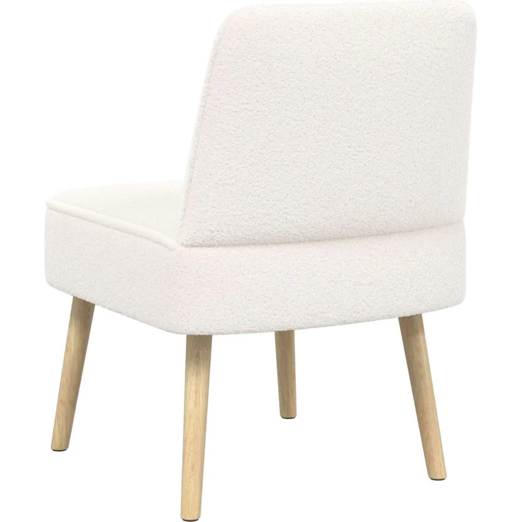 vidaXL Schlafsessel Creme Bouclé 42050539 – Bild 5