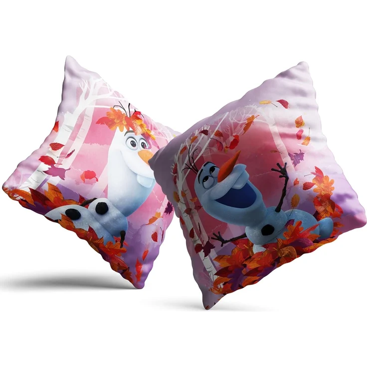 BERONAGE Dekokissen Frozen Die Eiskönigin Kissen Olaf Summer 40x40 cm Kuschelkissen, passend zur Bettwäsche, ideal für Sofa, Couch, Kinder-Bett, Auto – Bild 8