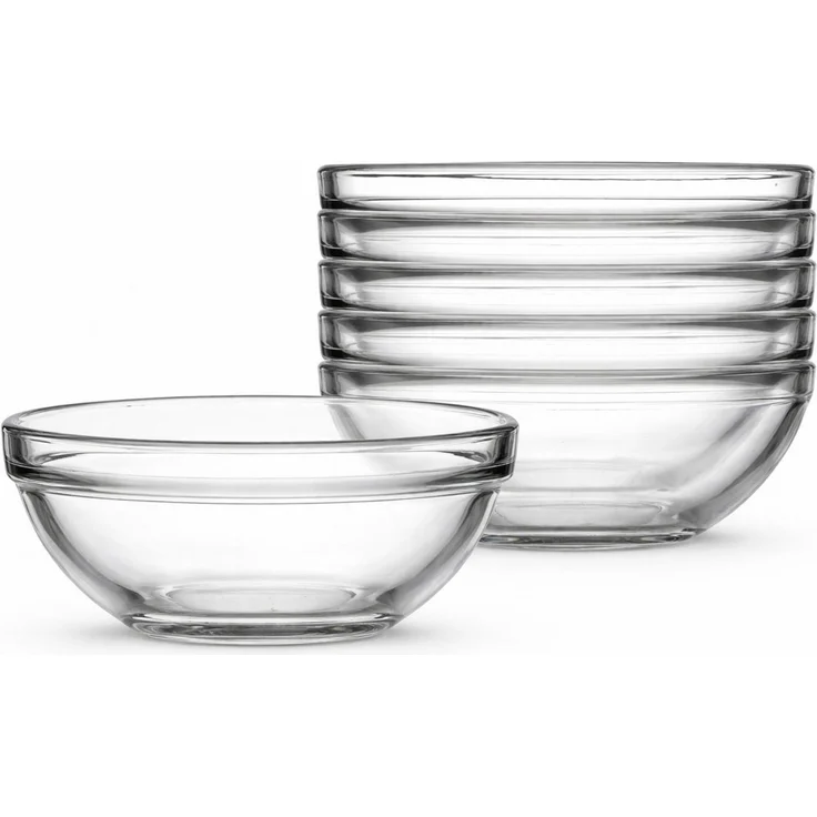 van Well Schale Chefs, 6 Stück, Glas, (Set, 6-tlg), stapelbar, spülmaschinen- und mikrowellengeeignet – Bild 5