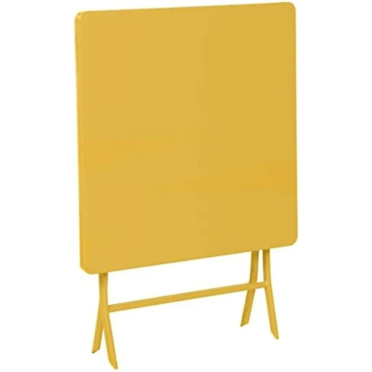 Hespéride - Quadratischer klappbarer Gartentisch Greensboro Senfgelb - 2 Plätze - Senfgelb – Bild 5