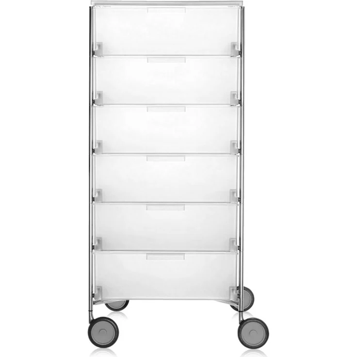 Kartell Mobil Aufbewahrungsschrank Stahl/Verchromt – Bild 2