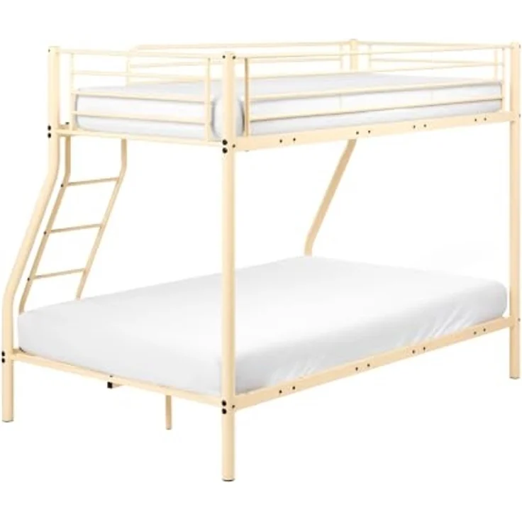Hochbett Metall CHADURIE 90 120 x 200 cm Beige – Bild 7