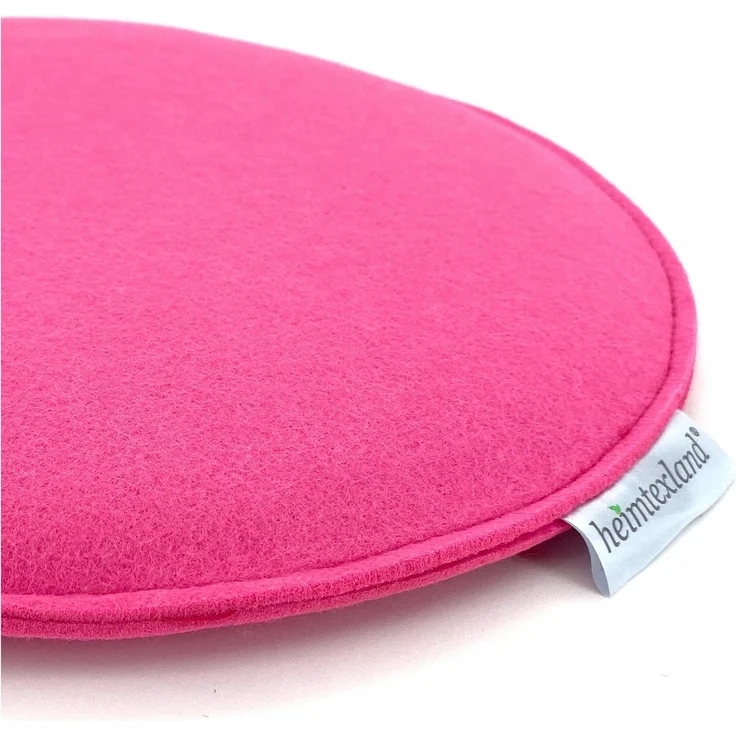 heimtexland ® Sitzkissen Set Filz Stuhlkissen Stuhlauflage Filzkissen Stuhl Polster Kissen Typ631 2er Set 35 x 35 cm Eckig Pink – Bild 2