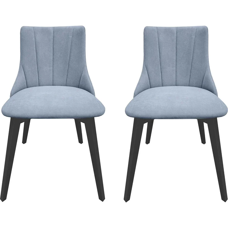 Gemütlicher Polstersessel graues Polster schwarze Stuhlbeine V-90.71-60SwP38Doppelpack – Bild 5