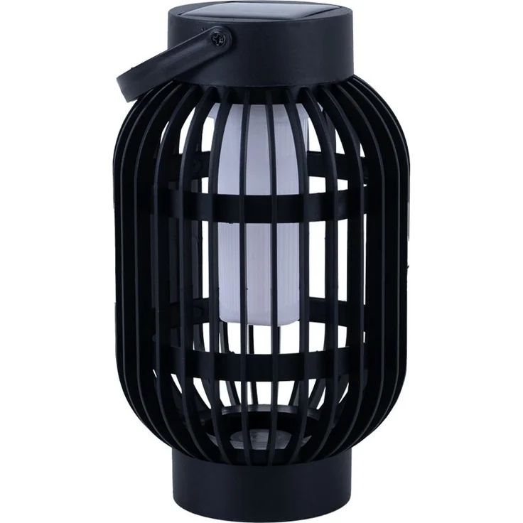 LED Solar Tischlampe, 2in1 Flammeneffekt, Erdspieß, H 72,5cm – Bild 1
