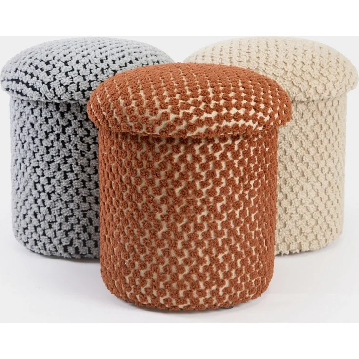 Skye Decor 'Alpaka - Beige' Pouf, Beige, 33 x 43 x 33 cm – Bild 7