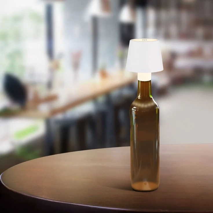 Tischlampe kabellos mit Akku Touch Dimmer Tischleuchte Dimmbar Weiß 58438WS – Bild 3