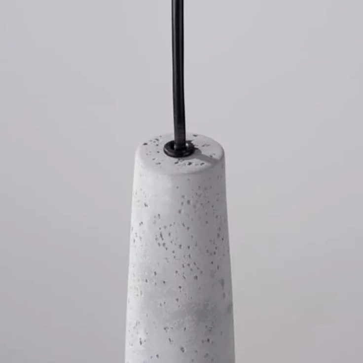 Sollux Electra Pendelleuchte, Hängelampe aus Beton im minimalistischen industriellen Stil, grau, 125 cm hoch – Bild 9