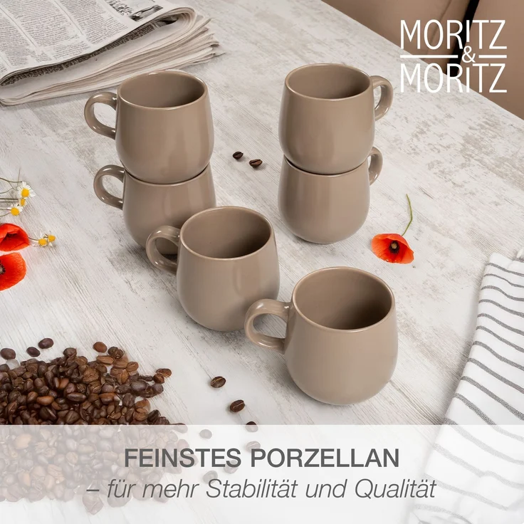 Moritz & Moritz ALHAMBRA Geschirrset 24tlg, 6 Personen, Mousse – Bild 5