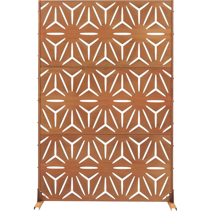 Trennwand Kilsturd Cortenstahl 180x120 cm Edelrost [casa. pro] – Bild 4