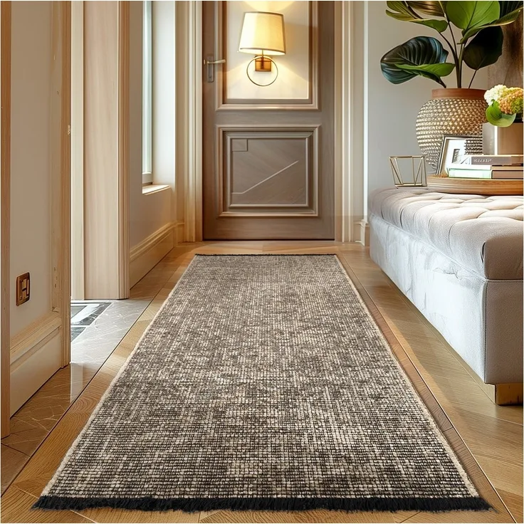 Carpettex Veloursteppich Boho Design, Rechteckig, Höhe: 7 mm, Baumwolle, Waschbarer Teppich, Boho-Stil, Wohnzimmer, Schlafzimmer