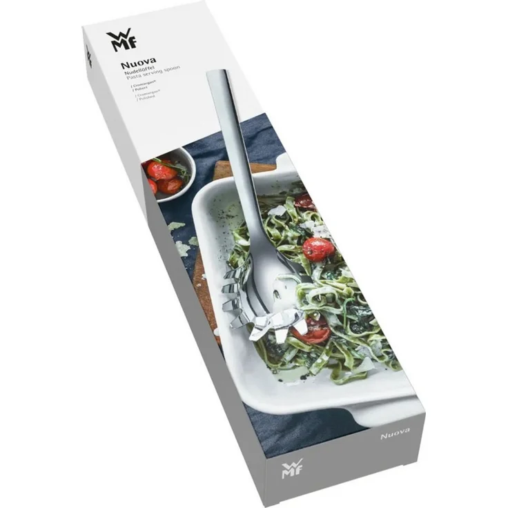 WMF Nuova Nudellöffel 30 cm, Spaghettilöffel, Nudelkelle, Cromargan Edelstahl poliert, spülmaschinengeeignet – Bild 3