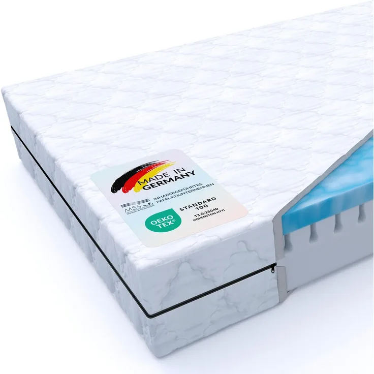 7 Zonen BeActive Gel-Komfortschaummatratze 200x80x16 cm H4