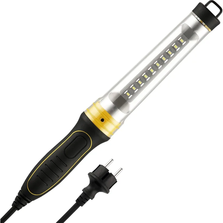 REV 0090960903 Handleuchte, LED Leuchte mit Aufhängehaken, 6W, 200lm, IP54, schwarz
