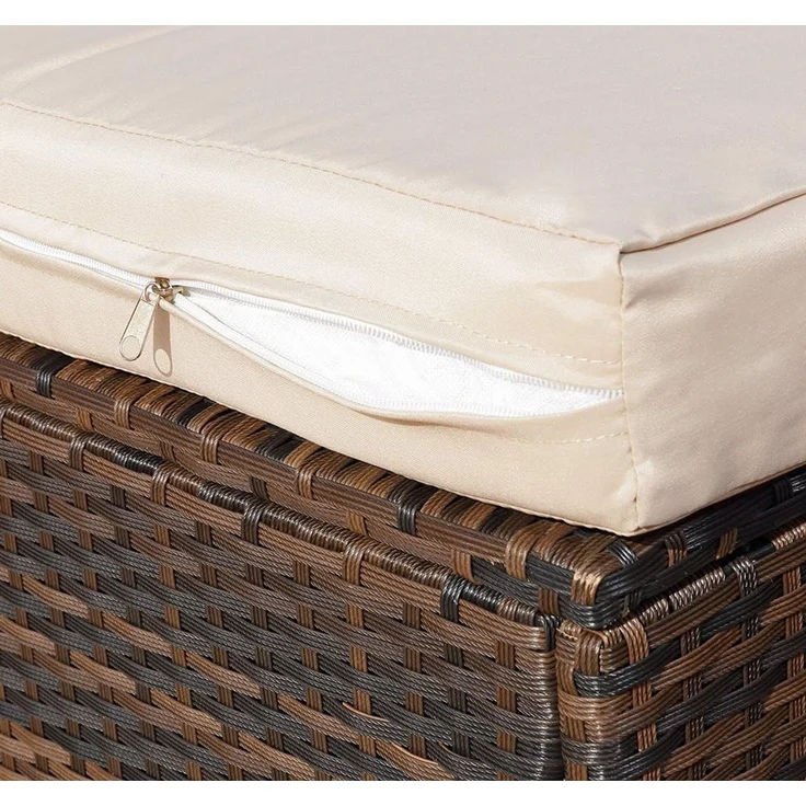 Sitzgruppe Sitzgarnitur Lounge Gartenmöbel Gartenset Rattan Sitzgruppe braun XL – Bild 6