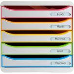 Exacompta Schubladenbox BIG-BOX PLUS 309913D 5 Schübe harlekin/weiß