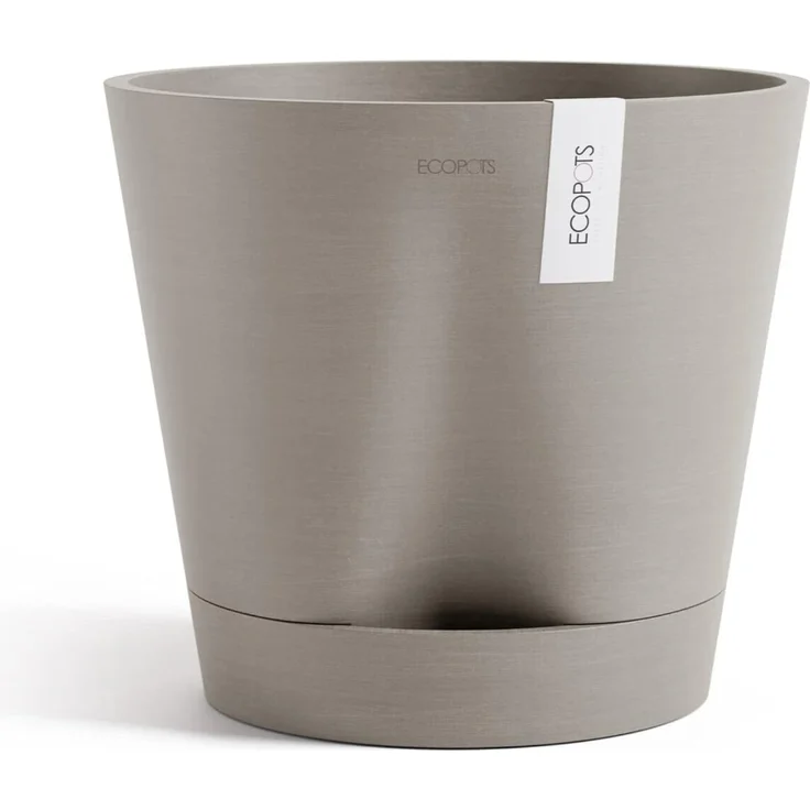 ECOPOTS Blumentopf Venice 2 30 Taupe, für den Innenbereich