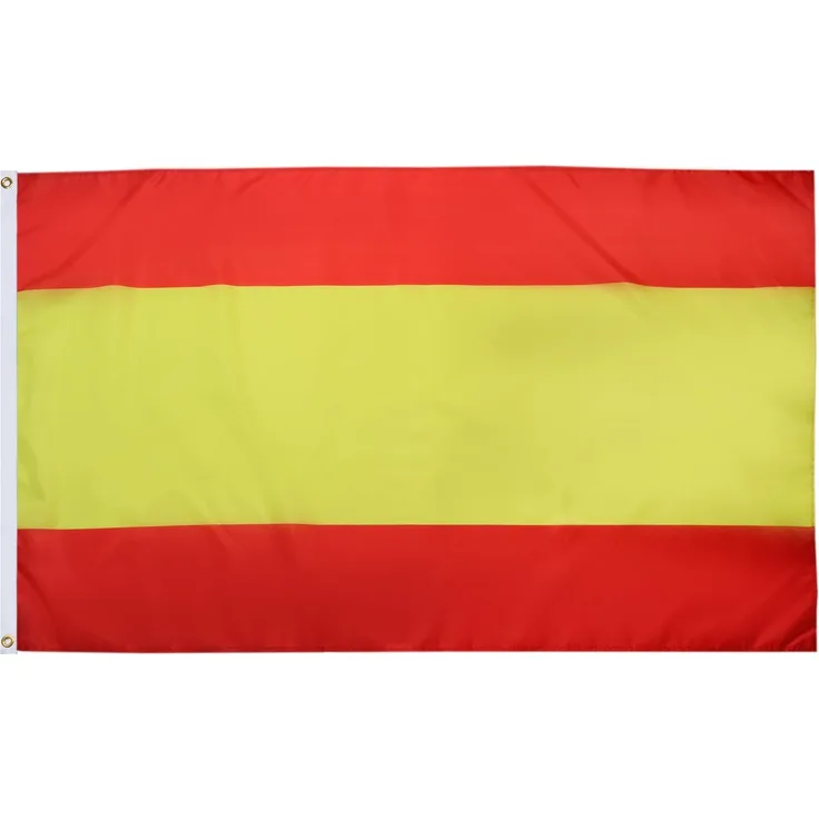 AZ FLAG - Flagge Spanien Ohne Wappen - 90x60 cm - Spanische Fahne 100% Polyester mit Messing-Ösen - 50g
