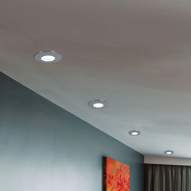 LED Einbauleuchte, rund, chrom, 8,3 cm – Bild 6