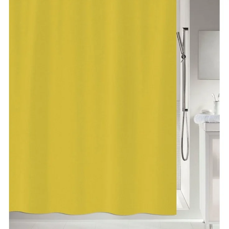 spirella Duschvorhang PRIMO Breite 180 cm, Anti-Schimmel Textil-Duschvorhang, Polyester, 180x180 cm, waschbar – Bild 1
