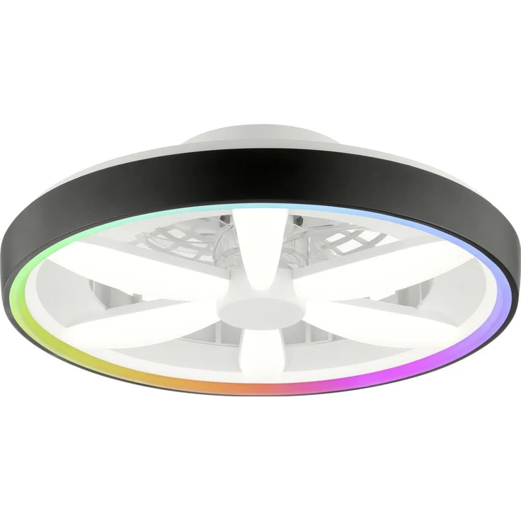 Brilliant LED Deckenleuchte mit Ventilator Gaiano Ø 48 cm 48 W schwarz – Bild 3