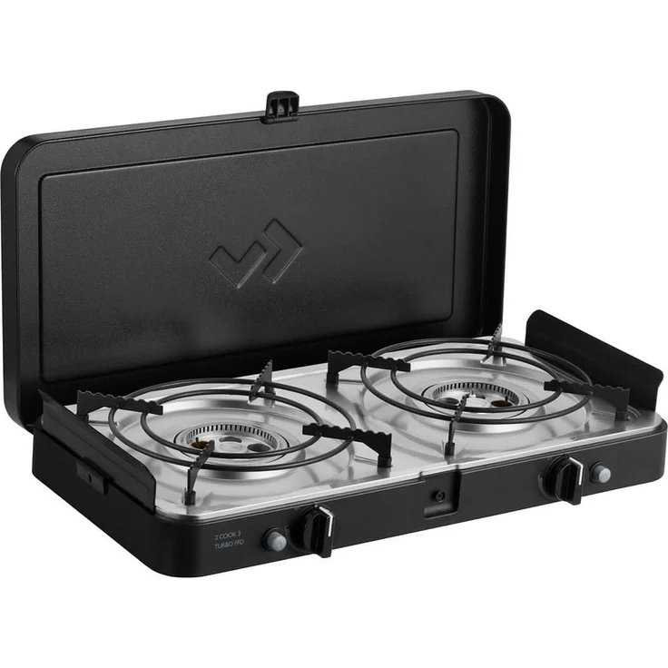 Cadac '2-Cook Turbo FFD Stove' Gasgrill, 50mbar, Schwarz, 55 x 30,7 x 9 cm – Bild 1