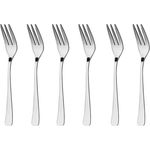 Kuchengabeln 6 Stück Edelstahl, Serie WÜRZBURG